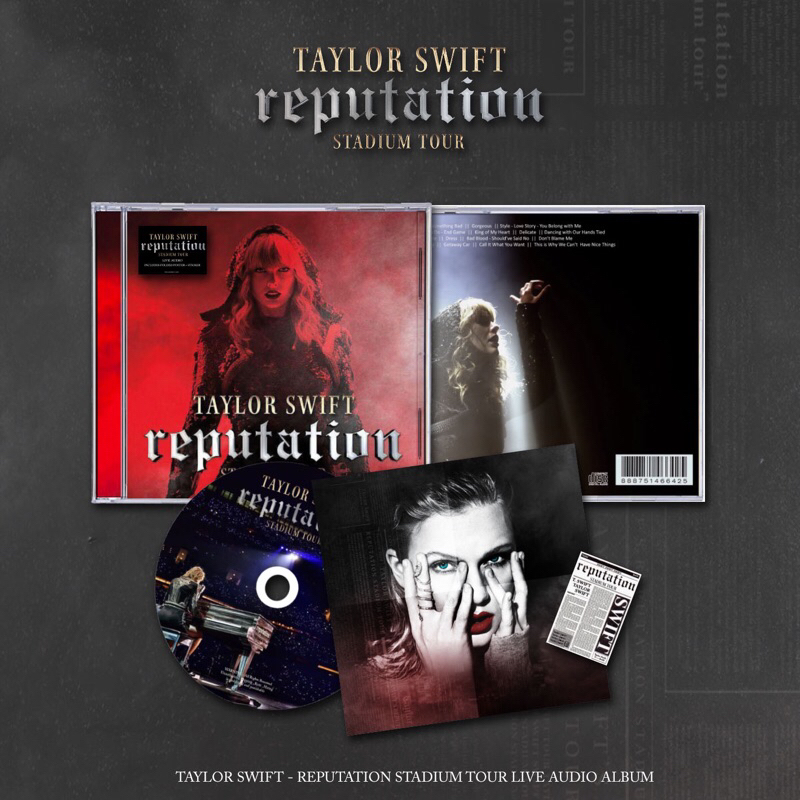 CD TAYLOR SWIFT - REPUTATION STADIUM TOUR LIVE ALBUM . TAYLOR SWIFT CD , TAYLOR SWIFT REPUTATION