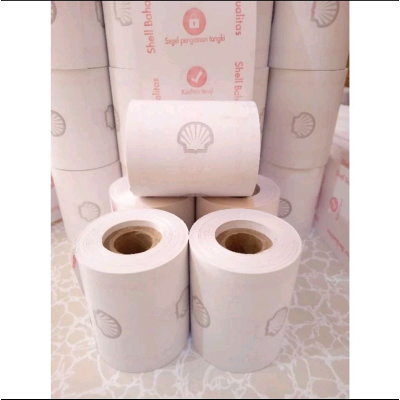 

1 Roll kertas thermal logo Shell 58/57x50mm