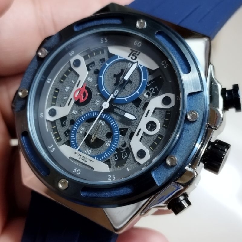 ORIGINAL T5 JAM TANGAN PRIA COWOK ANTI TAHAN AIR SPORT karet T5 JAM TANGAN PRIA COWOK COWO ORIGINAL 