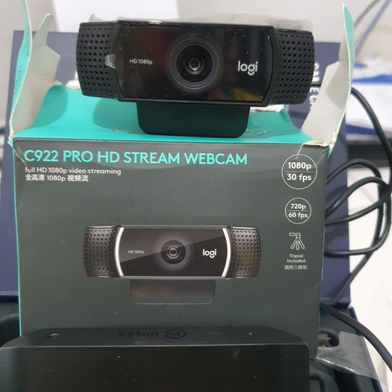 webcam logitech c922 pro second like new normal
