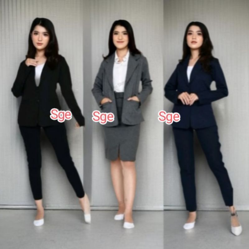 Blazer Wanita Blazer Hitam Formal Blazer Kerja Wanita