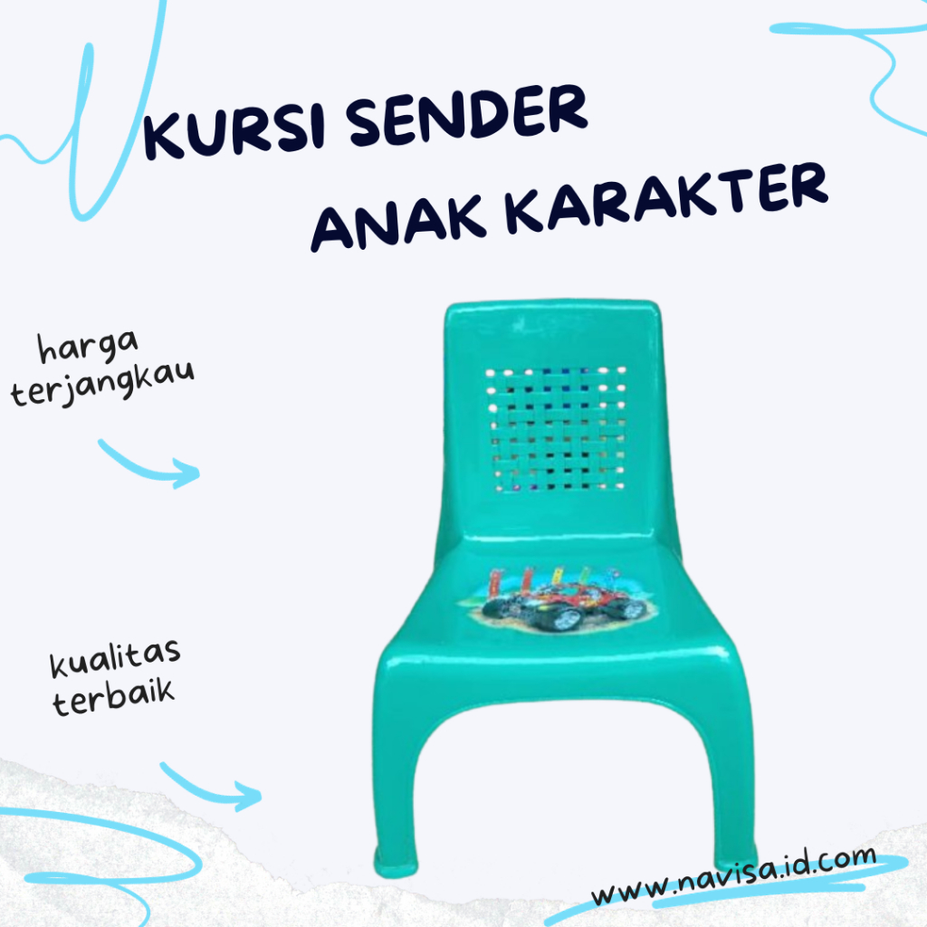 Kursi plastik Sender/ kursi plastik sandaran