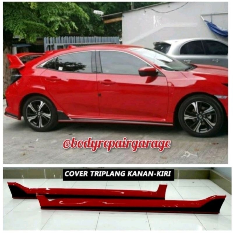 sideskirt civic turbo tithum hatcback | plastik abs | free ongkir