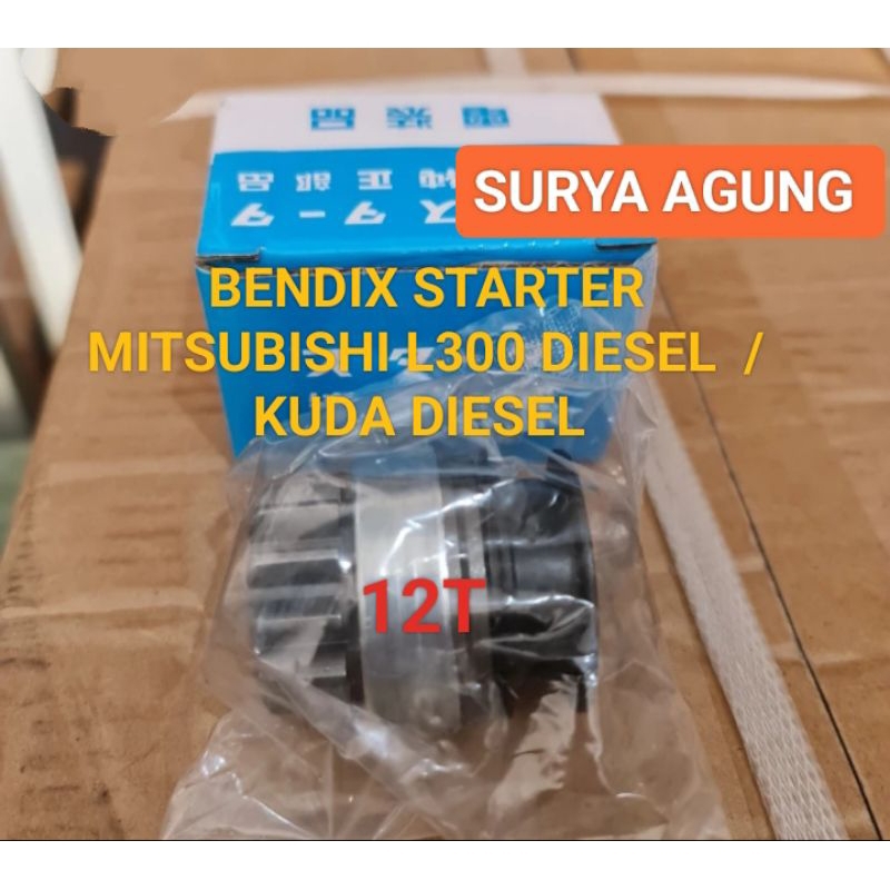 BENDIX STARTER T12 MITSUBISHI L300 DIESEL / KUDA DIESEL