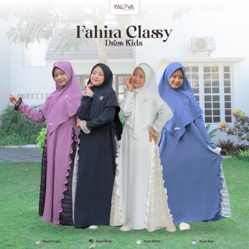 FAHIRA CLASSY KIDS by FALOVA [FARHAN FAHIRA FAMILY IED SERIES SARIMBIT 2024] [dress kids]