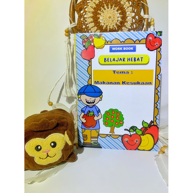 

Buku Aktivitas Preschool (Work Book) Full Color Tema Makanan Kesukaan
