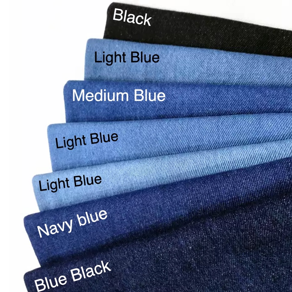 Disc Xtra Kain Jeans Denim Non Stretch | Bahan Washing Denim | Bio Wash Blits Blitz