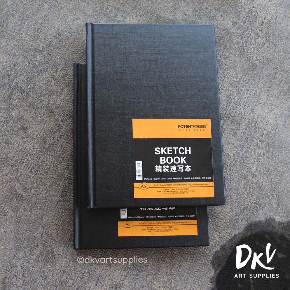 

[♛L21➢] POTENTATE Sketchbook A5 120gsm Hard Cover New_Product