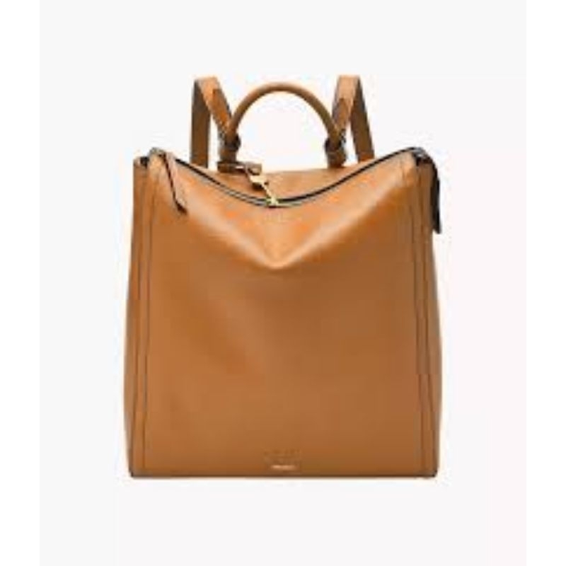 Fossil parker large backpack tan