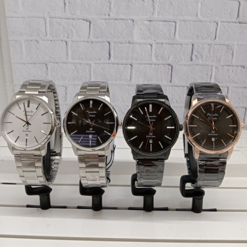 Jam tangan pria Alexandre Christie AC 1030 MD Stainless Steel Original