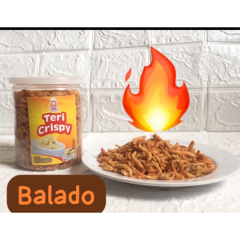 

Teri Crispy 100gr Grade A Rasa Balado Bunda Qu