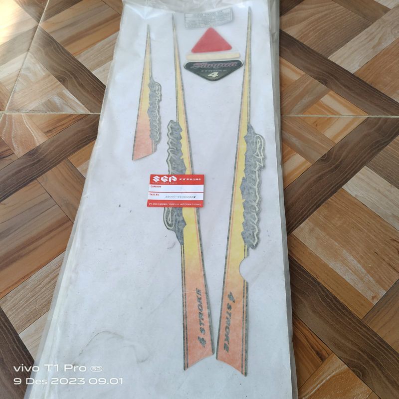striping Shogun kebo 68000 - 31CDOAS22 kembung tromol Lis decal stiker sticker Ori