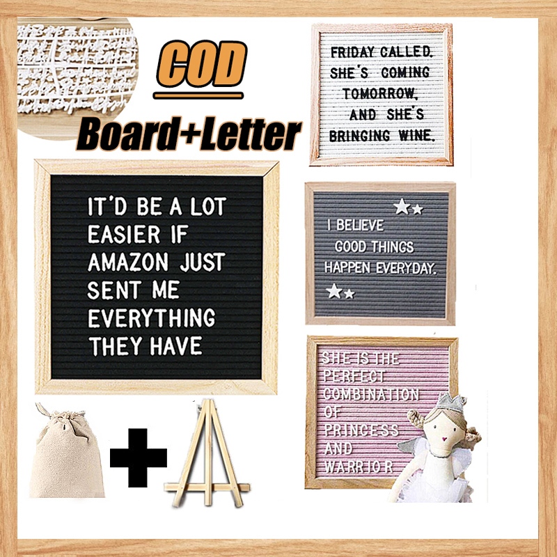 PAPAN NAMA BAYI / FELT LETTER BOARD SET / PAPAN HURUF LETTER BOARD / LETTER BOARD / SUDAH TERMASUK