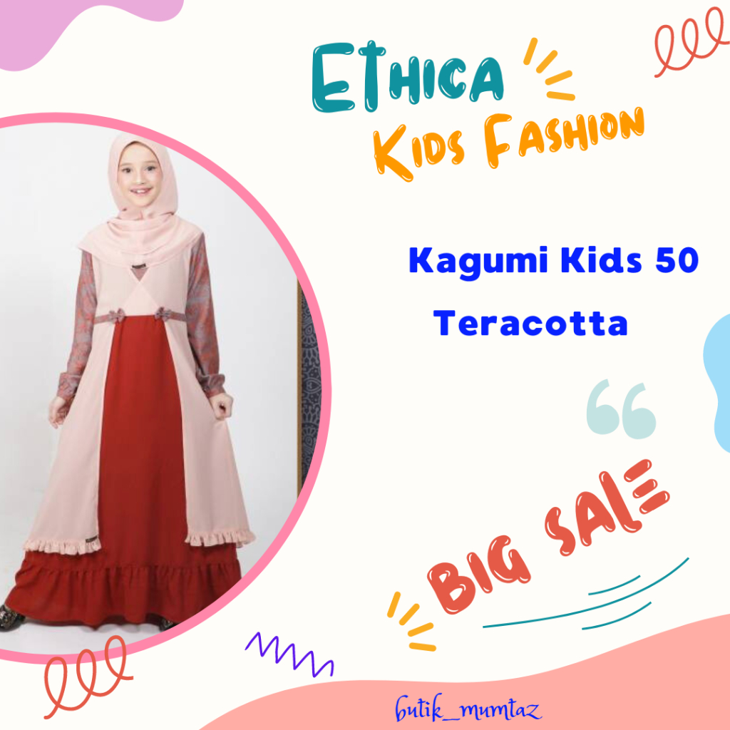 Gamis anak Kagumi kids 50 Teracotta Ethica