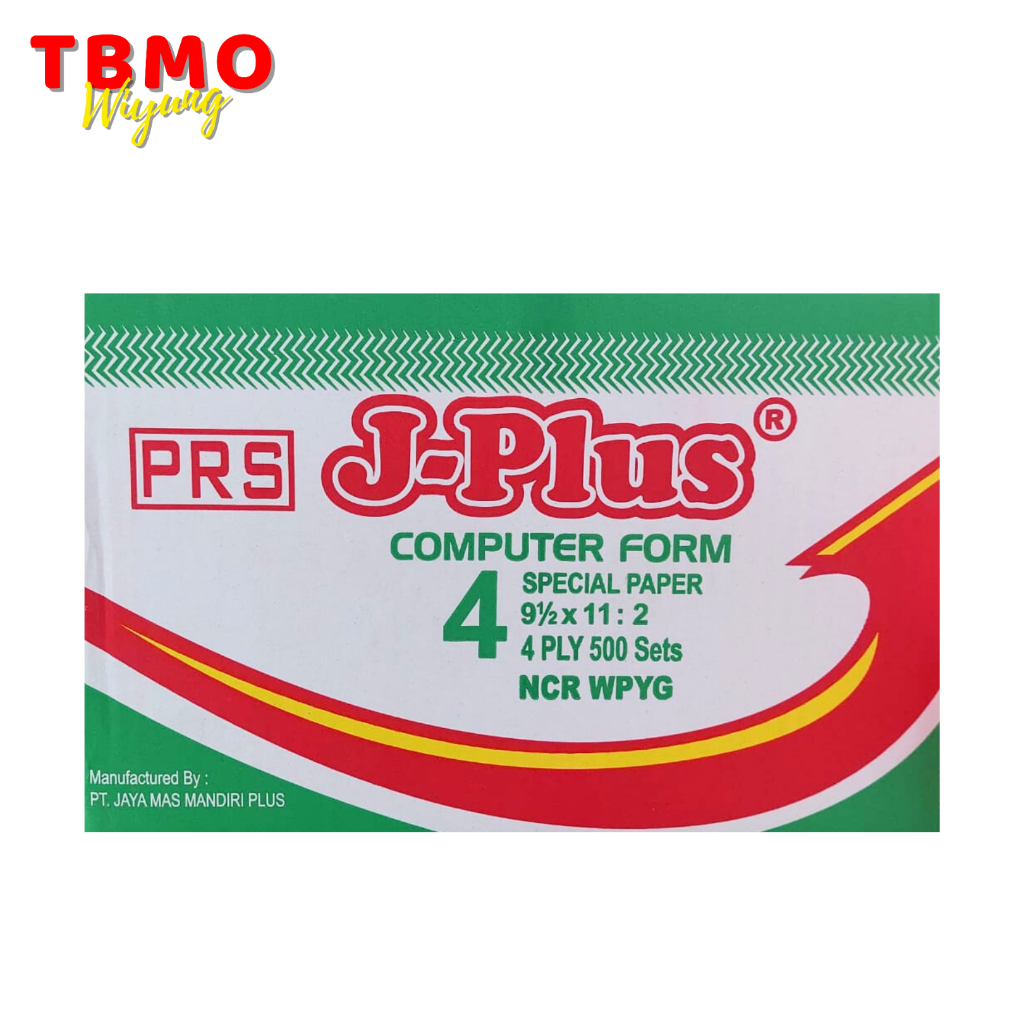 

TBMO Continuous Form J-PLUS 4ply PRS 9,5x11:2 / Kertas Thermal