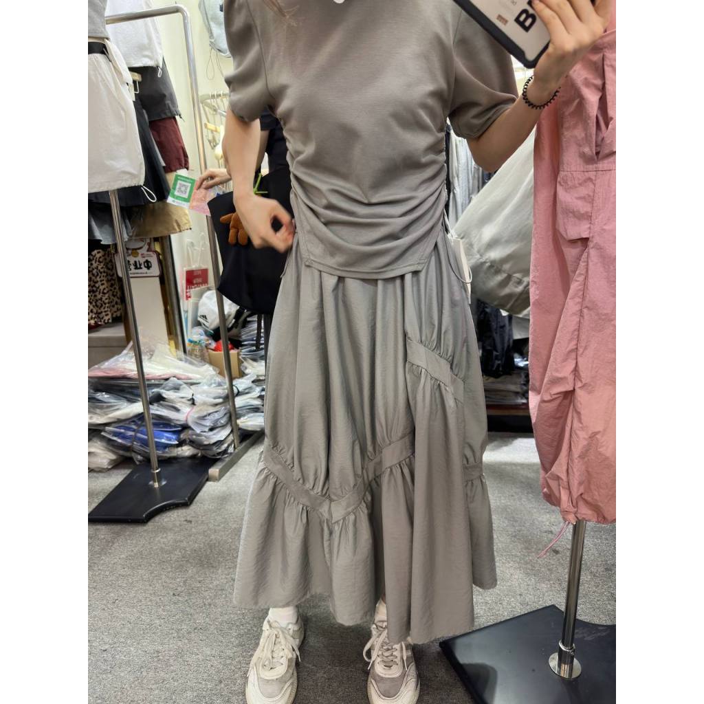 Rok Asimetris Panjang Hijabers Long Skirt Import Premium