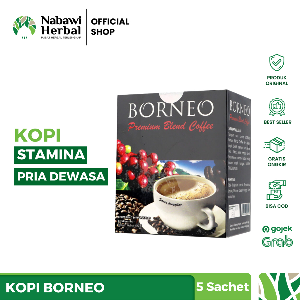 

KOPI BORNEO - Minuman Herbal 1 Box Isi 5 Sachet