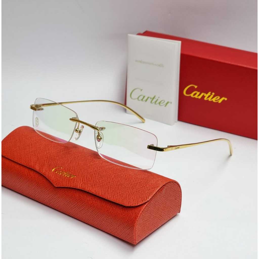 Frame kacamata casual cartier pure titanium limited edition