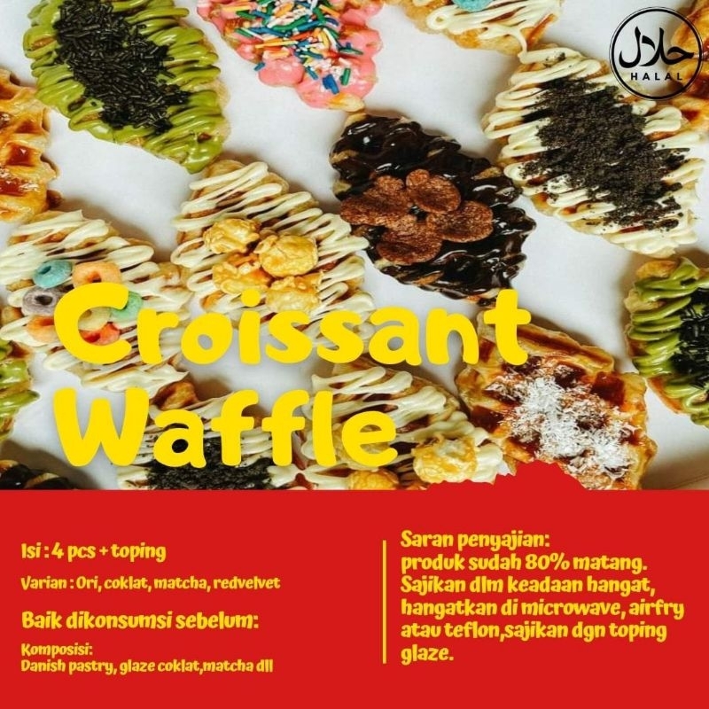 

croisant waafle free topping