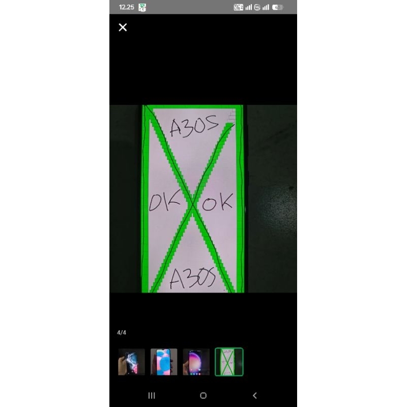 LCD Samsung A30S original copotan