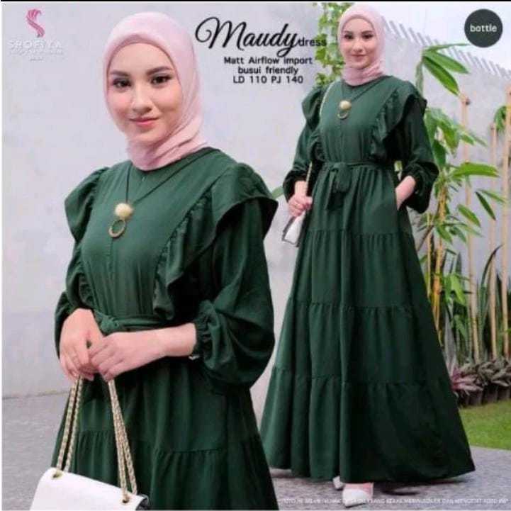 Ayunda dress gamis rayon twill gamis wanita