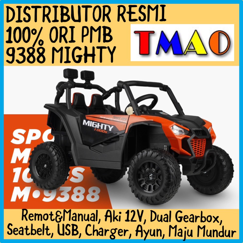 Mobil Aki Anak JEEP Rubicon Exotic EJP-7723 7727 PMB Mighty M-9388 M9388 EJP7723 EJP7732 Kendaraan M