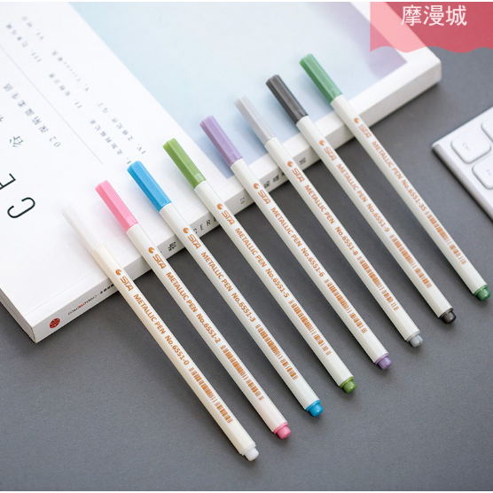 

STA Pen Metallic Hard TIP / Spidol Bolpen Metalik Kaligrafi Bujo Bullet Journaling Calligraphy Deco