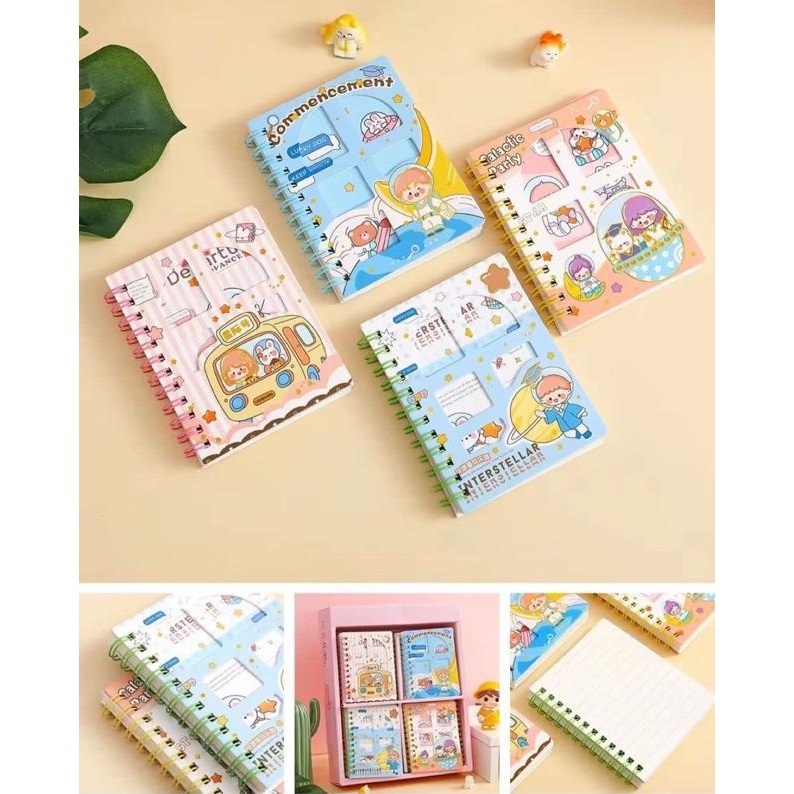

NOTEBOOK SPIRAL 888-12 CUTE (70 LEMBAR) / BUKU NOTES MEMO