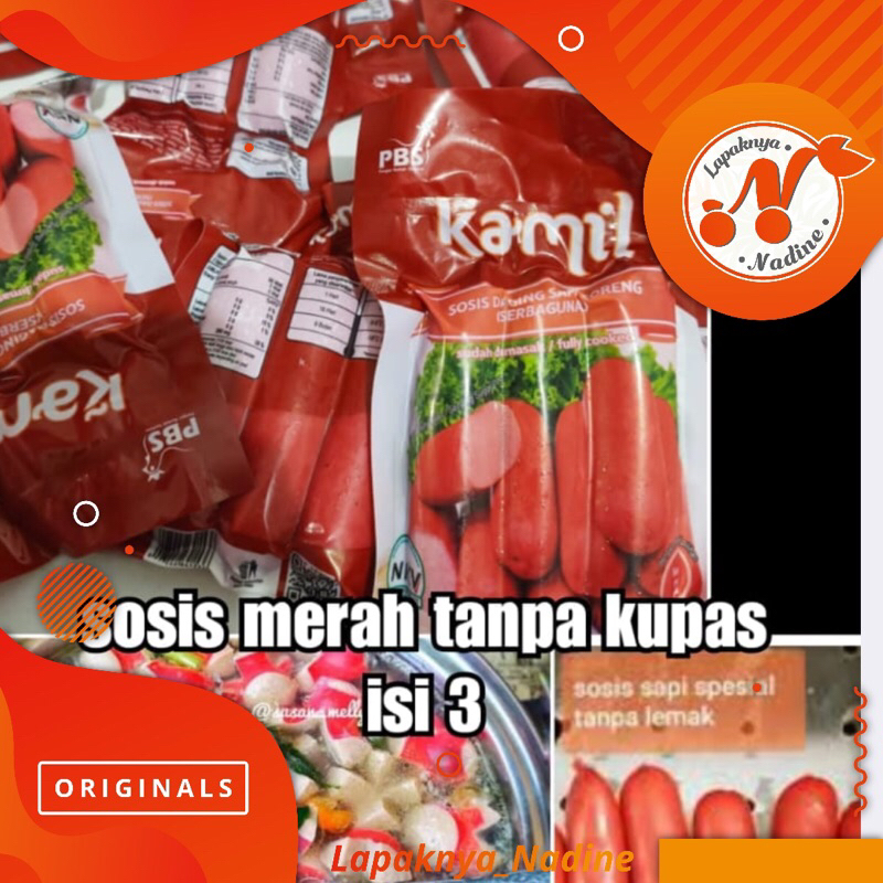 

Sosis Kamil Merah Isi 3