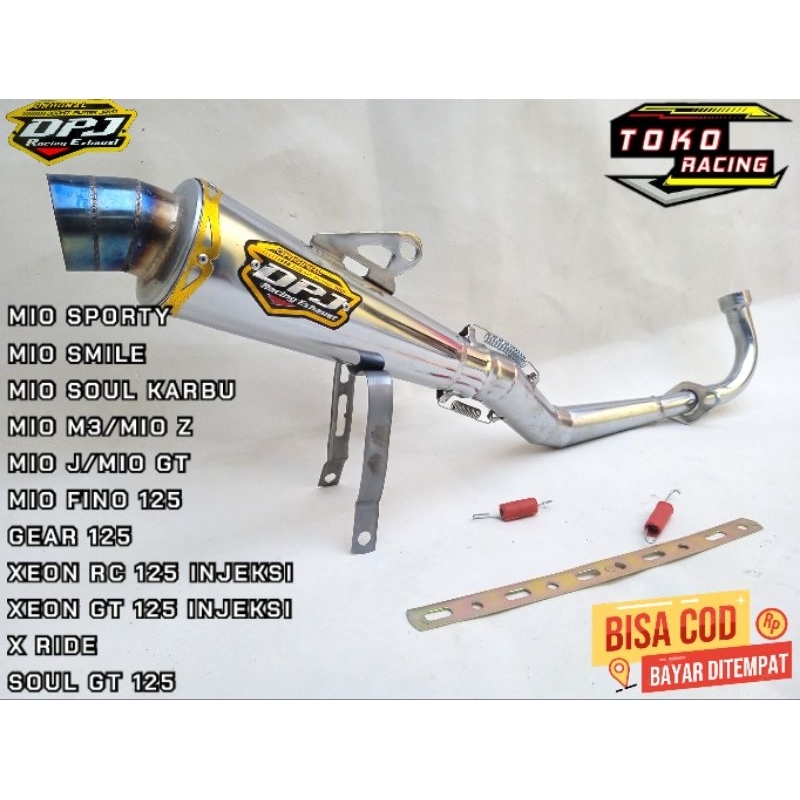 KNALPOT RACING DPJ CORONG BLUEMOON ALL TYPE MIO SPORTY,MIO SMILE,MIO SOUL KARBU,MIO M3,MIO Z,MIO ,GE