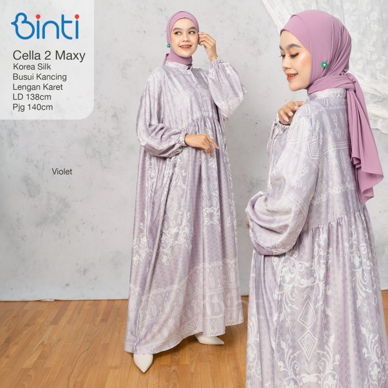 Dress Wanita Super Jumbo LD 140 XXXXL Cella #2 Cizzy Zania Maxi Ori Binti Gamis Terbaru Murah Syari 