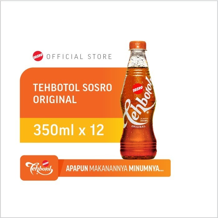 

Teh Botol Sosro PET Original 350ML [1 Dus 12 Pcs]