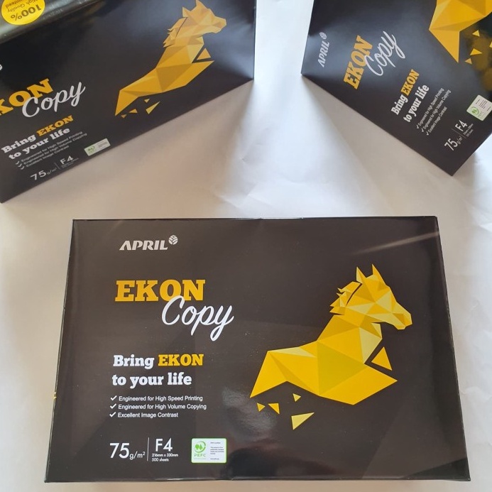 

12.12 sale Kertas HVS A4 75 gr (210 MM X 297 MM 500 Sheet) Merk EKON (PER RIM) !!