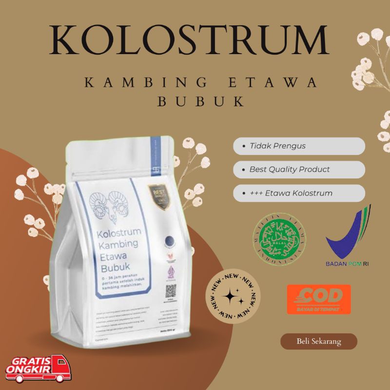 

Premium Susu Kambing Etawa Kolostrum Bubuk Ternak Syams Murni Organik Pure Natural Original