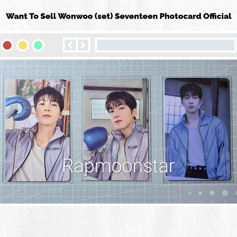 [Baca Deskripsi] Photocard Wonwoo (set) FML Weverse Version Official [Scoups, Jeonghan, Joshua, Jun,