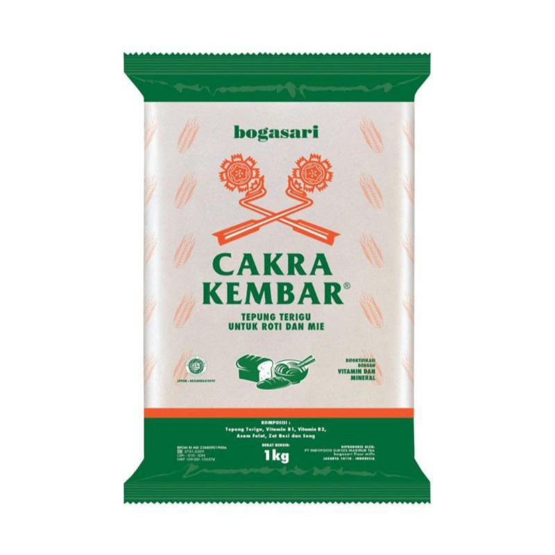 

cakra kembar Bogasari tepung terigu ekonomis [1kg]