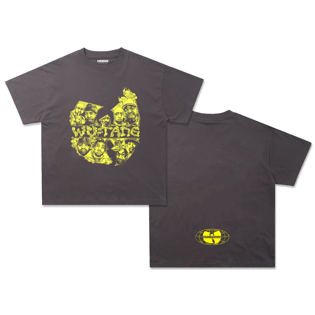 Kaos Wutang Clan Oversize Vintage Dark Grey Wu-tang Clan T-shirt