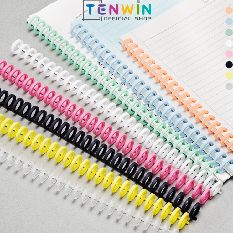 

Baru HARU Ring Binder Plastik Spiral 30 Lubang Untuk Loose-leaf paper A4 B5 A5 A6 A7-Tenwin Promo