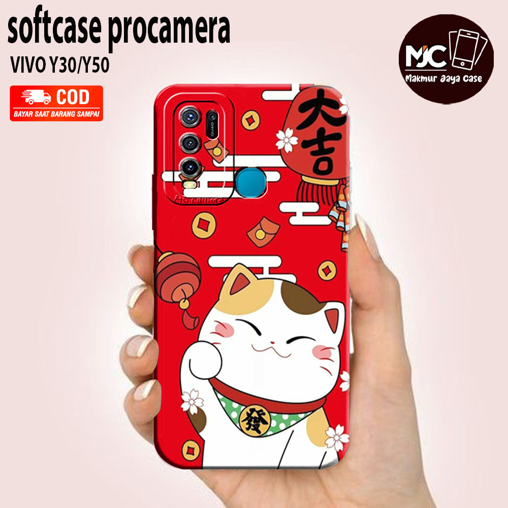 MAKMUR - Case VIVO Y30 VIVO Y50 Terbaru - Fashion Case KARTUN  - Casing Hp VIVO Y30 VIVO Y50 Terbaru