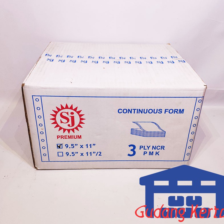 

Ready SJ Premium Continuous Form 9.5" x 11" 3 Ply NCR Ready