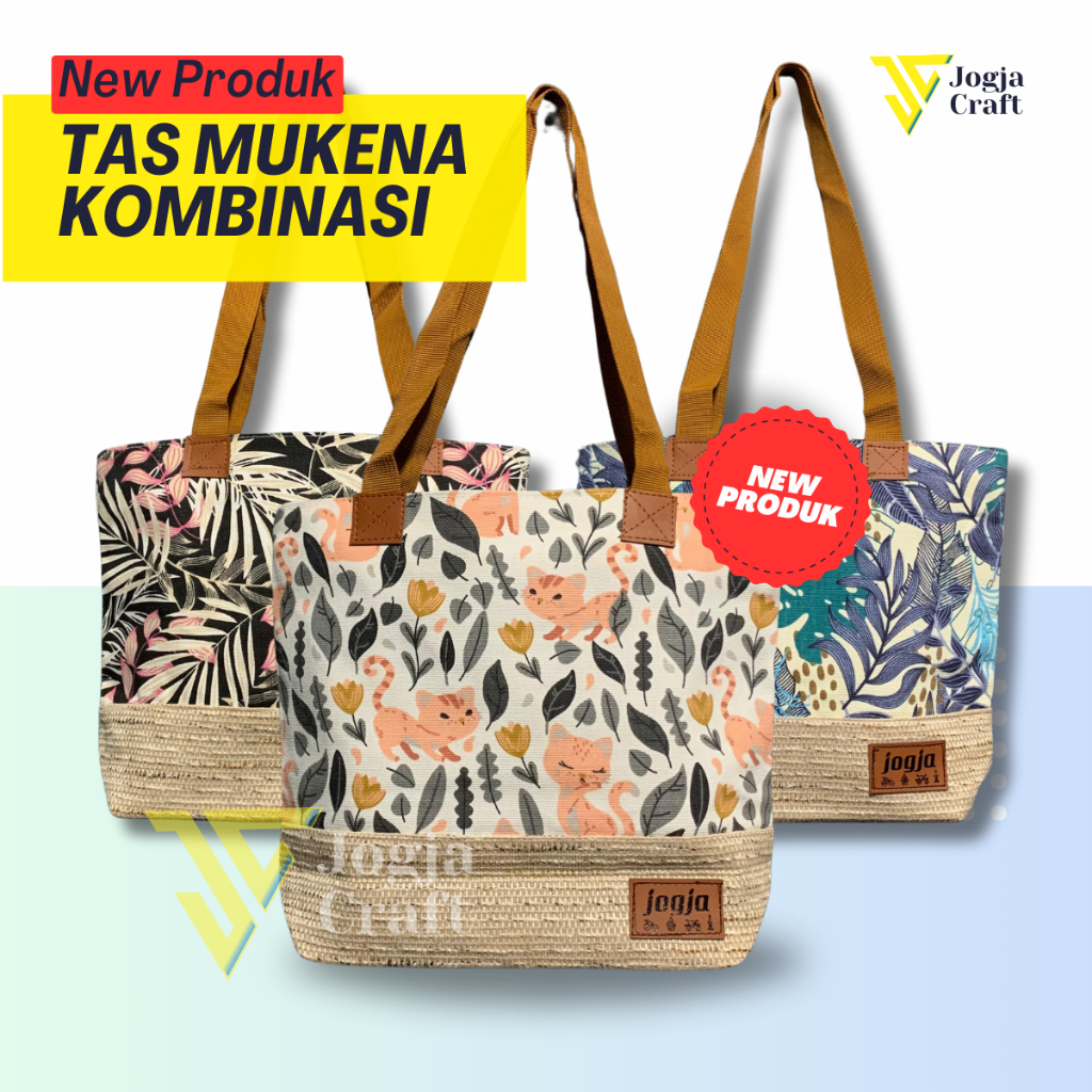 Tas Kanvas Sumbu Mini / Totebag Kanvas Sumbu Kecil / Tas Jinjing Mukena / Tas Kanvas Mukena