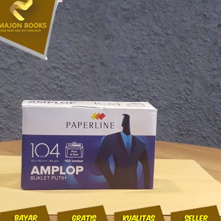 

Terbaru AMPLOP MERK PAPERLINE NO 104 / NO 90 HARGA 1 PACK ISI 25 PCS Terbatas
