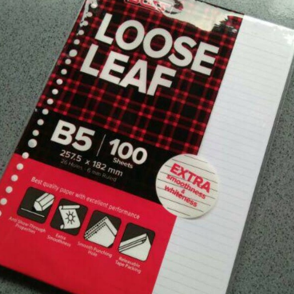

Baru Isi Binder Putih Bergaris B5 (26ring) ↓➺✹