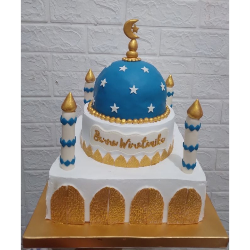 

kue ulang tahun masjid