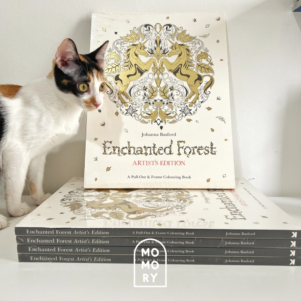 

Coloring Book for Adult by Johanna Basford : Enchanted Forest Artist’s Edition 20 halaman ( A Pull Out & Frame Coloring Book )