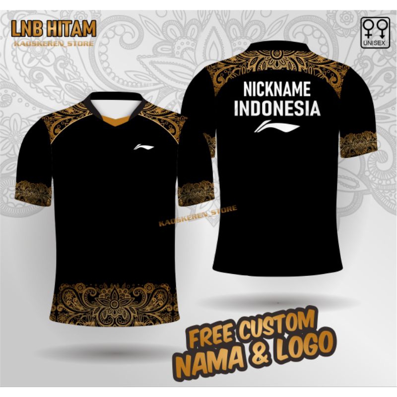 jersey badminton baju bulutangkis custom  kaos badminton batik jersey olah raga