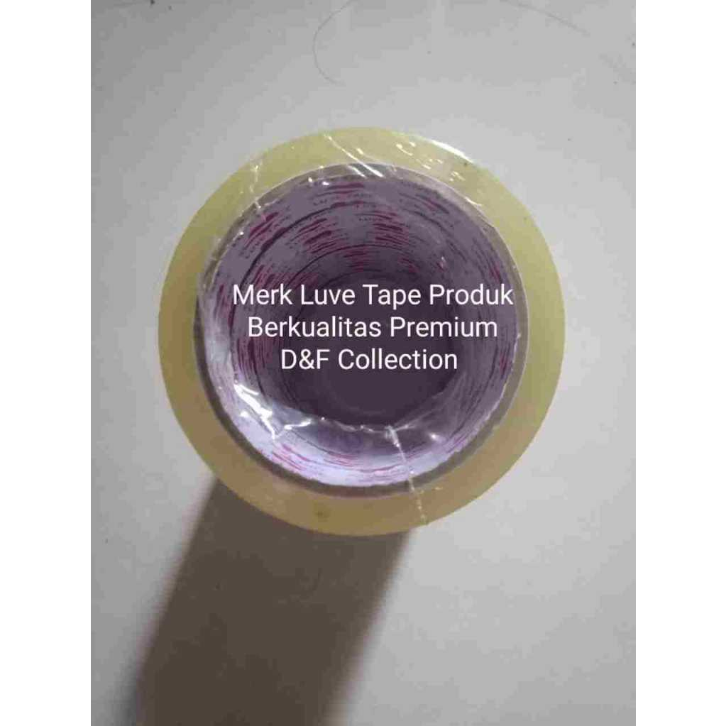 

Selotip/Isolasi Bening 1 Inch OPP Merk Luve Tape, Kualitas Premium