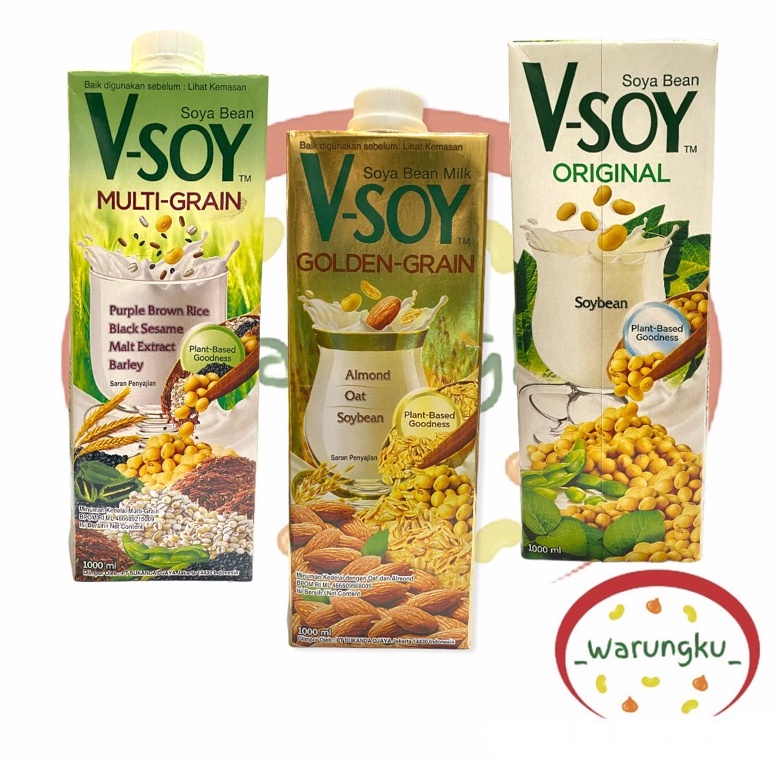 

IN9735 VSOY 1L Susu Kedelai Soy Milk Original Golden Grain Multi Grain Low Sugar Barista Blend Minuman Sehat 67