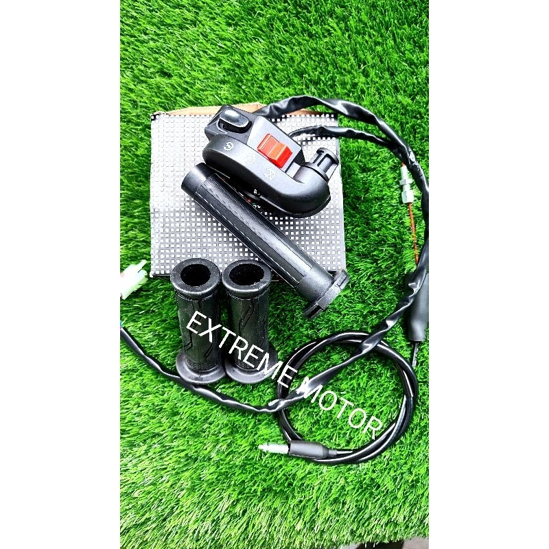 Paket promo hemat Gaspontan gas spontan ksr plus grip plus jalu stang cnc universal  semua motor cus