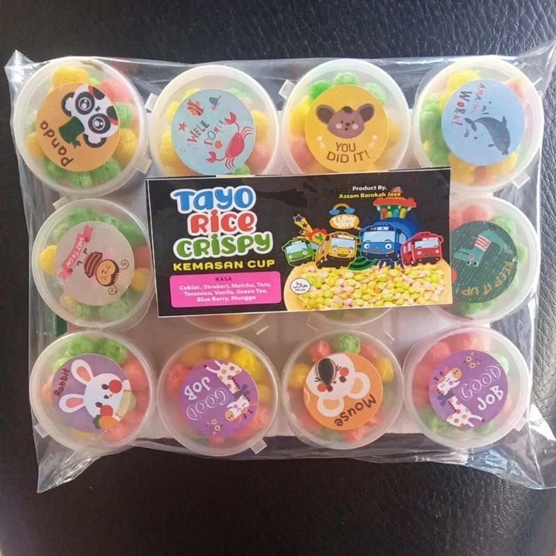 

New Nyam-Nyam Rice Krispy Kemasan Cup 1 Pak isi 12 Cup (MURAH)